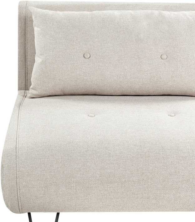Beliani Dvivietė išskleidžiama sofa VESTFOLD šviesiai smėlio spalvos