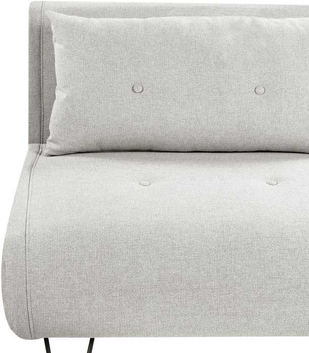 Beliani Dvivietė išskleidžiama sofa VESTFOLD šviesiai pilka