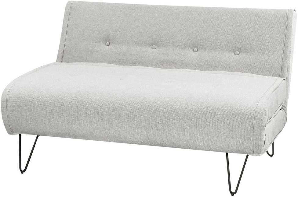 Beliani Dvivietė išskleidžiama sofa VESTFOLD šviesiai pilka