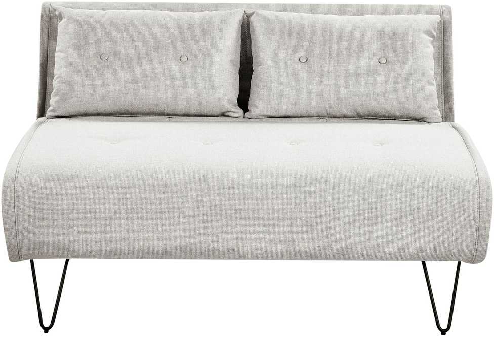 Beliani Dvivietė išskleidžiama sofa VESTFOLD šviesiai pilka