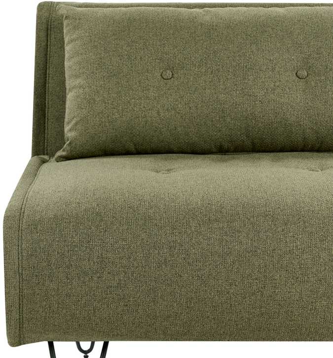 Beliani Dvivietė išskleidžiama sofa VESTFOLD, alyvuogių spalvos