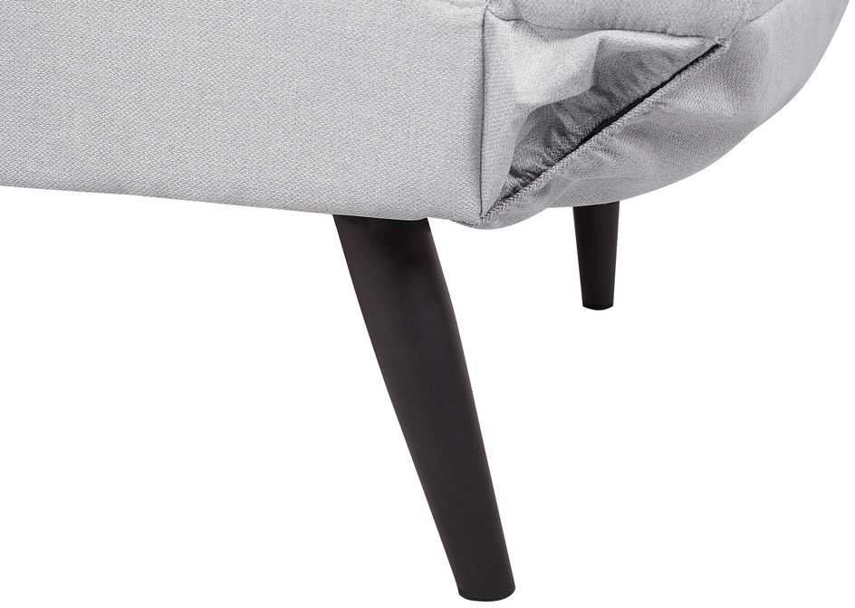 Beliani Dvivietė išskleidžiama sofa BREKKE šviesiai pilka