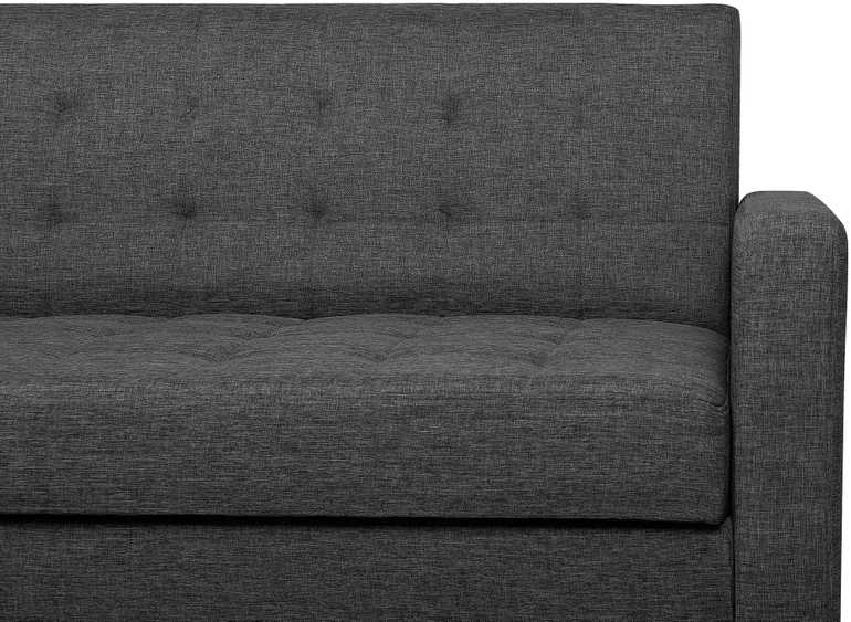 Beliani Trivietė sofa-lova VEHKOO tamsiai pilka