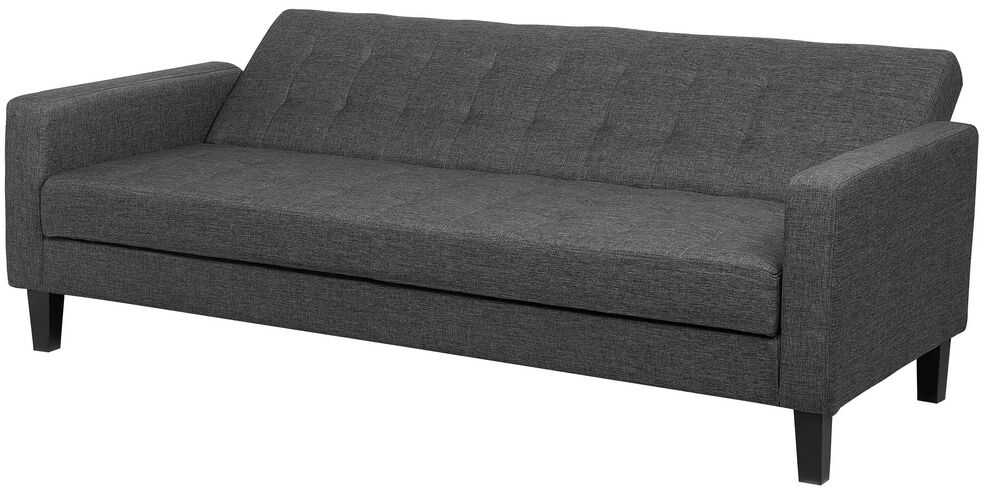 Beliani Trivietė sofa-lova VEHKOO tamsiai pilka