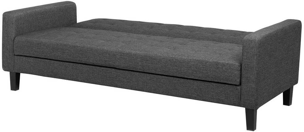 Beliani Trivietė sofa-lova VEHKOO tamsiai pilka