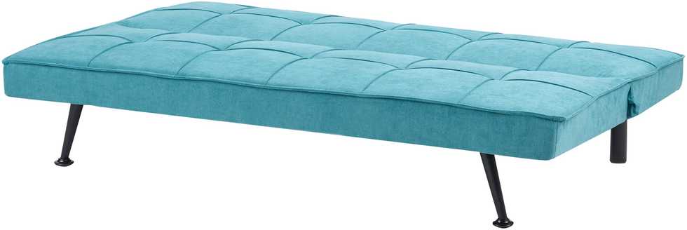 Beliani Trivietė išskleidžiama sofa HASLE, mėlyna