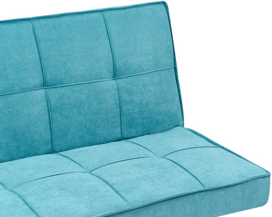 Beliani Trivietė išskleidžiama sofa HASLE, mėlyna