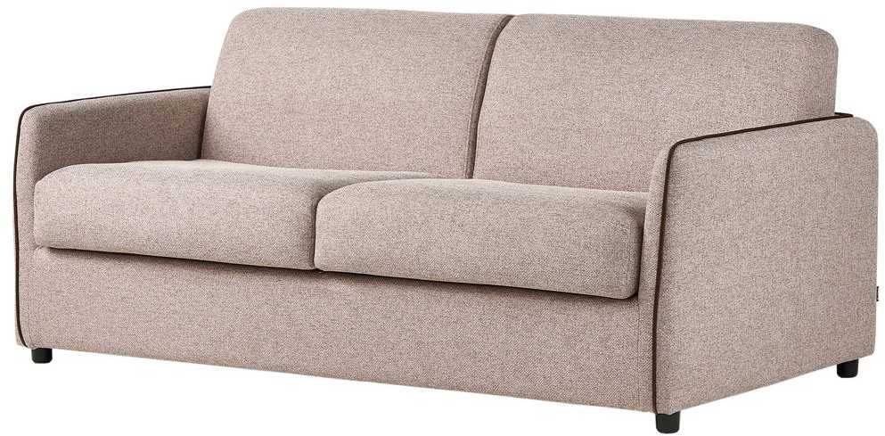 Beliani Dvivietė sofa lova ISHOJ šviesiai ruda