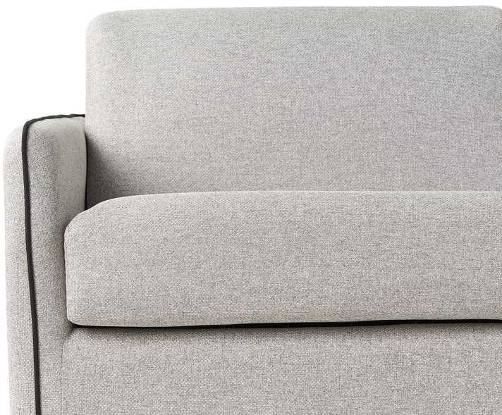 Beliani Dvivietė išskleidžiama sofa ISHOJ šviesiai pilka