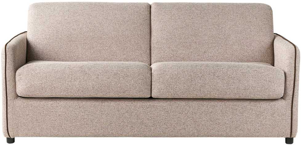 Beliani Dvivietė sofa lova ISHOJ šviesiai ruda