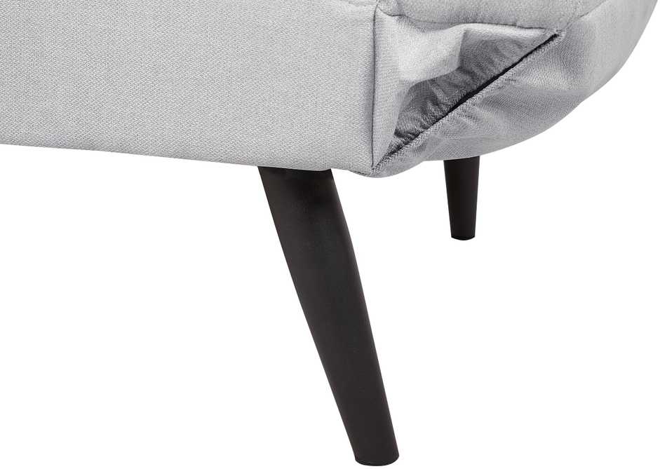 Beliani Dvivietė išskleidžiama sofa BREKKE šviesiai pilka