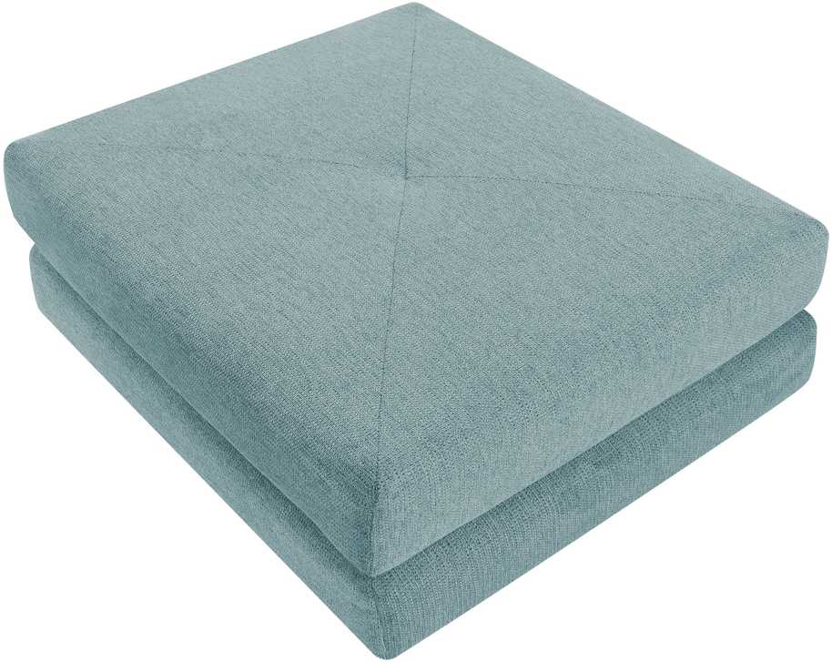 Beliani Vienvietė išskleidžiama sofa OLDEN, šviesiai mėlyna