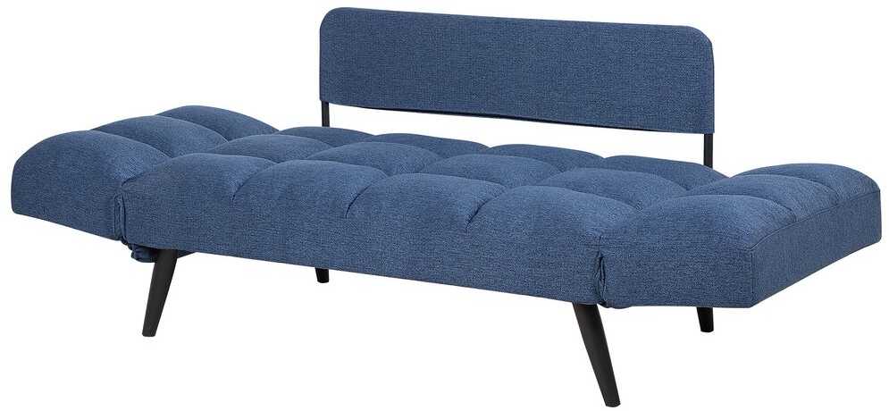Beliani Dvivietė išskleidžiama sofa BREKKE tamsiai mėlyna