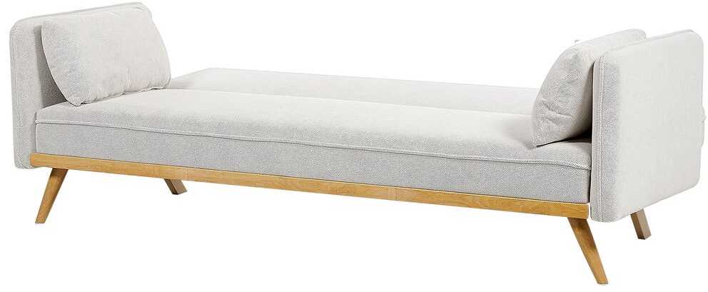 Beliani Trivietė išskleidžiama sofa ASAA, kreminė balta