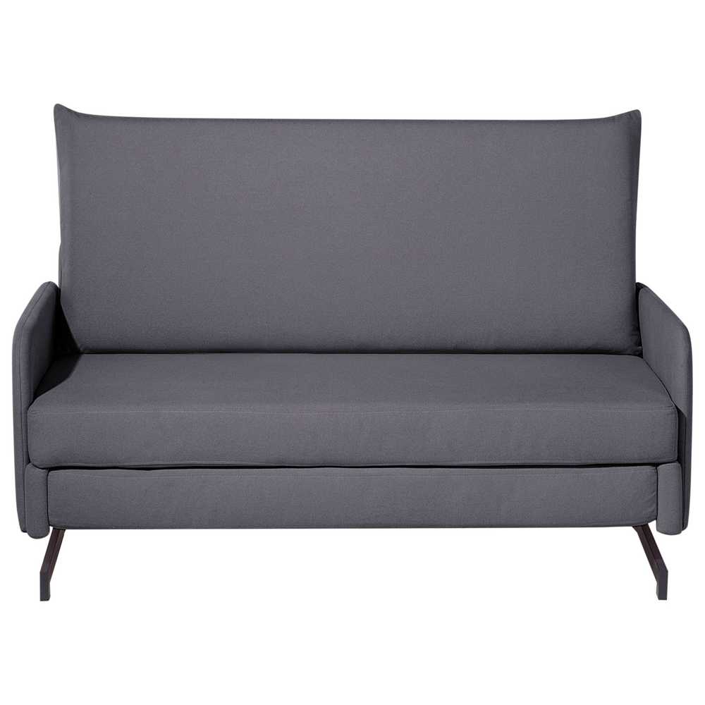 Beliani Dvivietė išskleidžiama sofa BELFAST pilka
