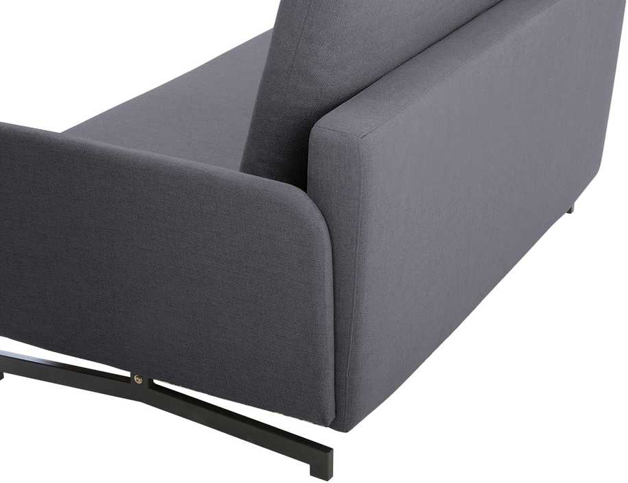 Beliani Dvivietė išskleidžiama sofa BELFAST pilka