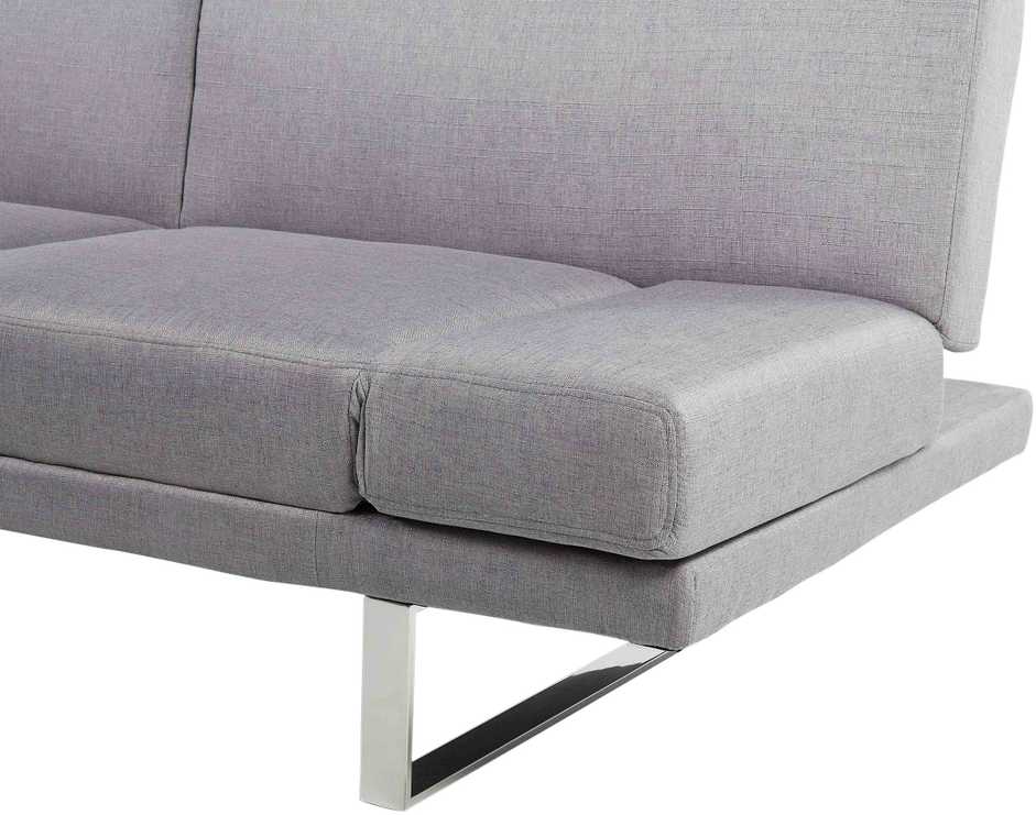 Beliani Ištiessama dvivietė sofa YORK šviesiai pilka