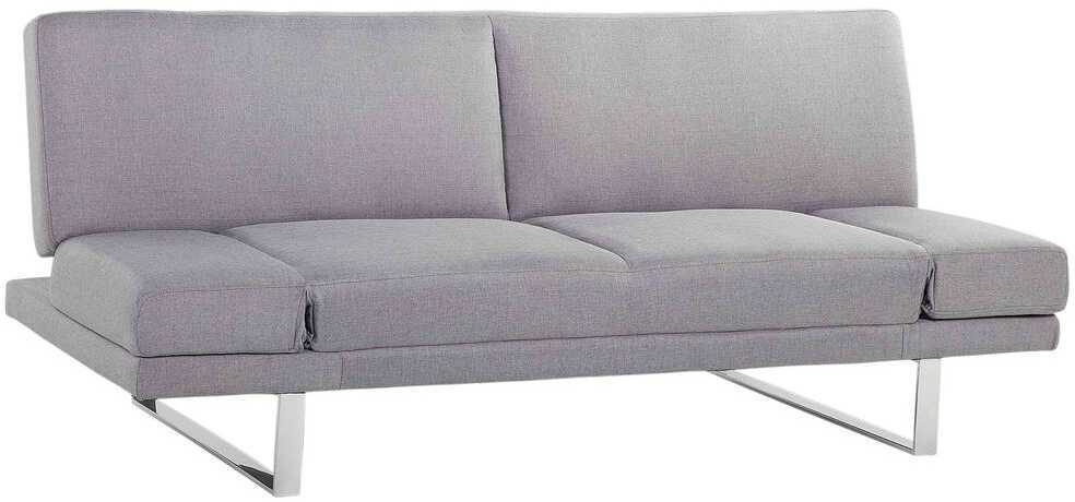 Beliani Ištiessama dvivietė sofa YORK šviesiai pilka