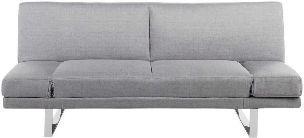 Beliani Ištiessama dvivietė sofa YORK šviesiai pilka