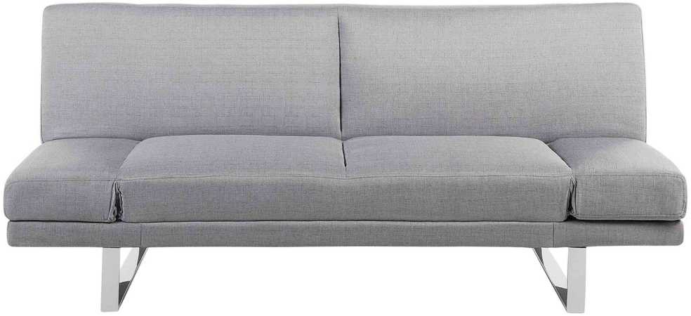 Beliani Ištiessama dvivietė sofa YORK šviesiai pilka
