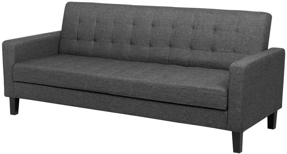 Beliani Trivietė sofa-lova VEHKOO tamsiai pilka