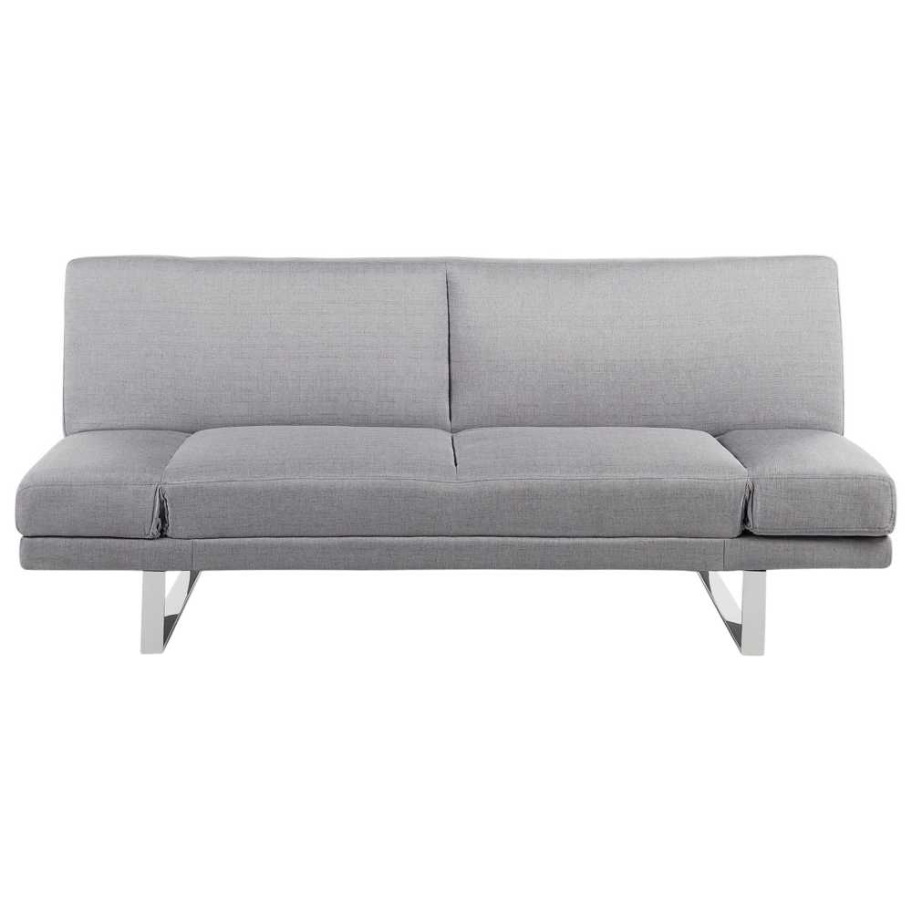 Beliani Ištiessama dvivietė sofa YORK šviesiai pilka