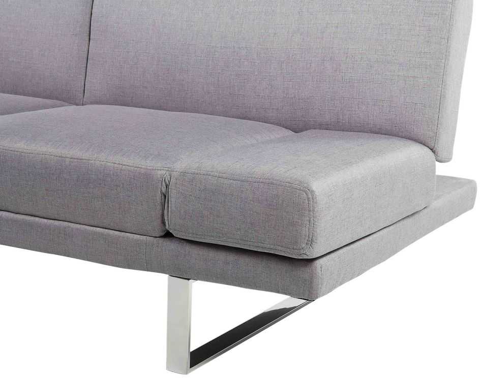 Beliani Ištiessama dvivietė sofa YORK šviesiai pilka