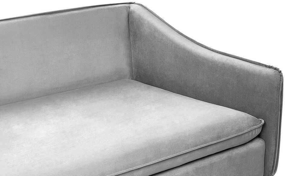 Beliani 4 vietų sofa AURE Velūras, šviesiai pilka