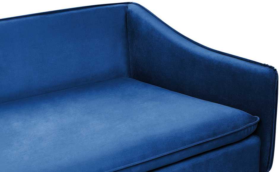 Beliani 4 vietų sofa AURE, aksominė, tamsiai mėlyna