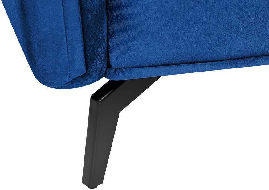 Beliani 4 vietų sofa AURE, aksominė, tamsiai mėlyna
