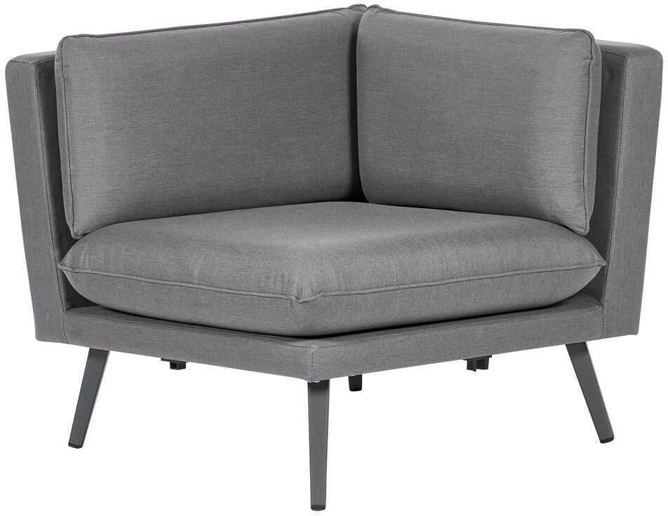 Beliani 5 vietų sodo kampinė sofa LORETELLO pilka