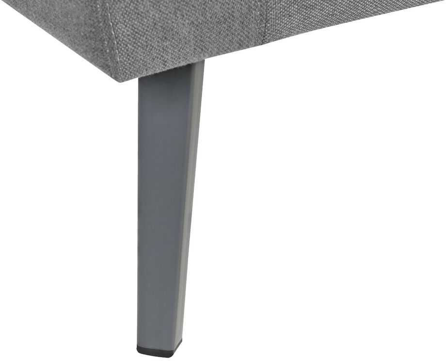 Beliani Sodo sofa 3 asmenims LORETELLO dešininė pilka