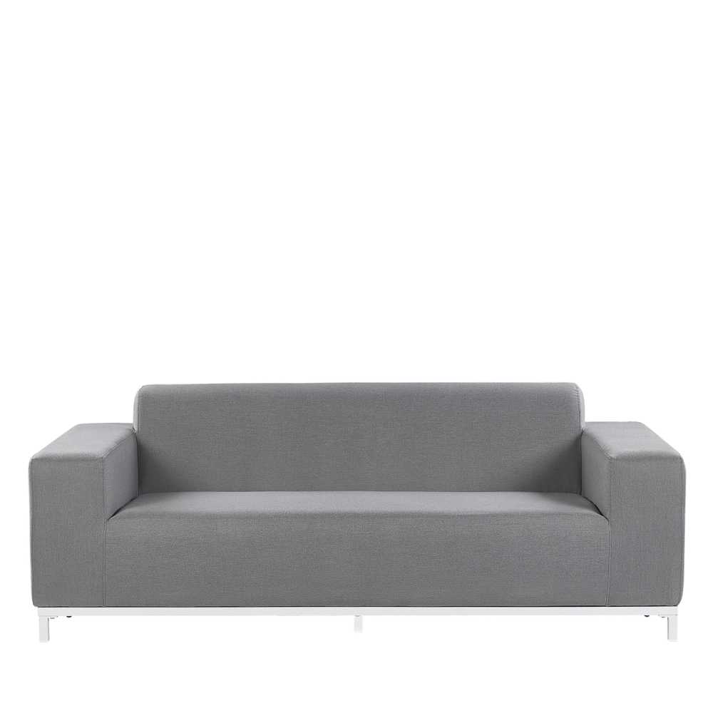 Beliani Dvivietė sodo sofa ROVIGO Pilka