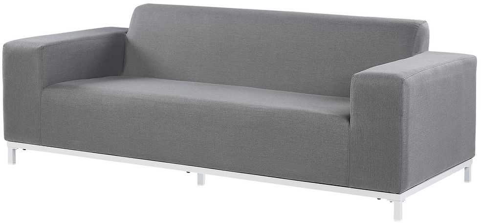 Beliani Dvivietė sodo sofa ROVIGO Pilka