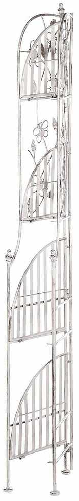 Beliani Kampinė lentyna BIELLA metalinė 158 cm 35 cm balta