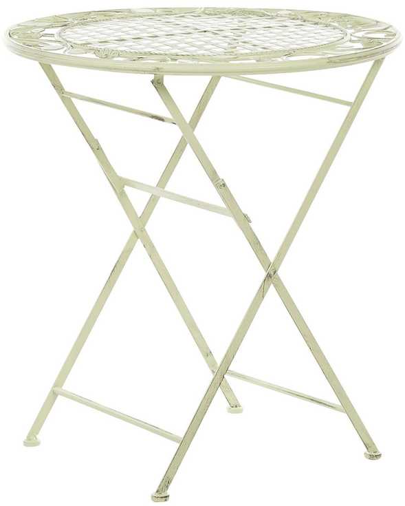 Beliani Bistro staliukas BIVIO 70 cm 70 cm metalinis šviesiai žalias
