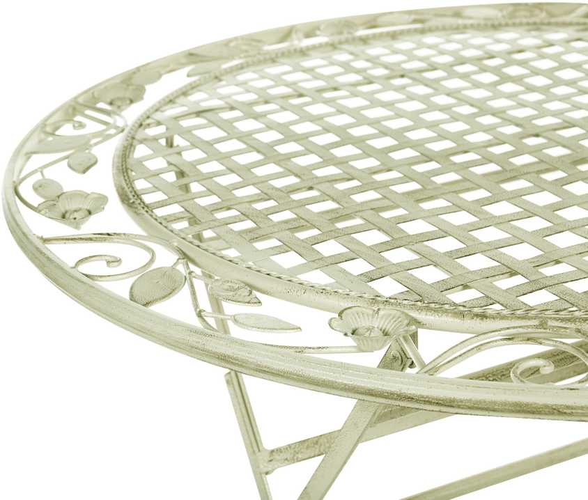 Beliani Bistro staliukas BIVIO 70 cm 70 cm metalinis šviesiai žalias