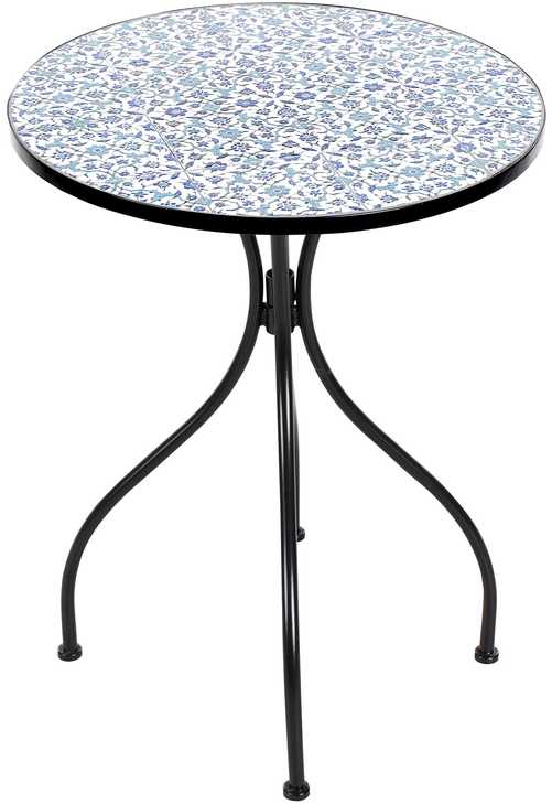 Beliani Bistro staliukas CHAPECO 60 cm 60 cm metalinis juodas