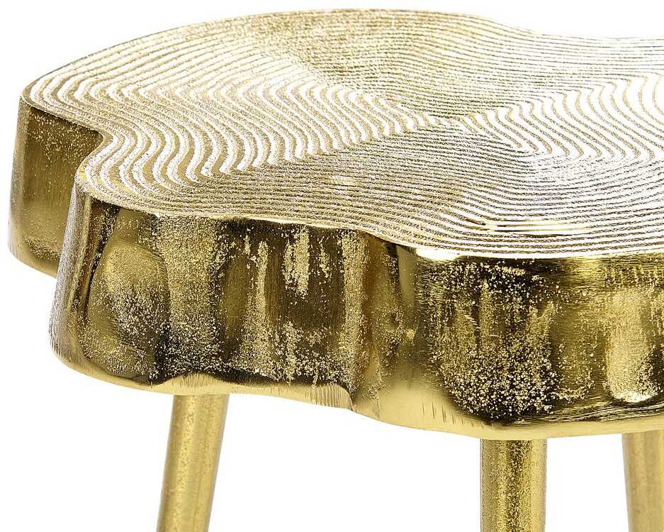 Beliani Šoninis staliukas TAUPO metalinis auksinis