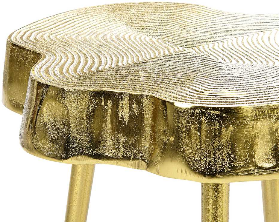 Beliani Šoninis staliukas TAUPO metalinis auksinis