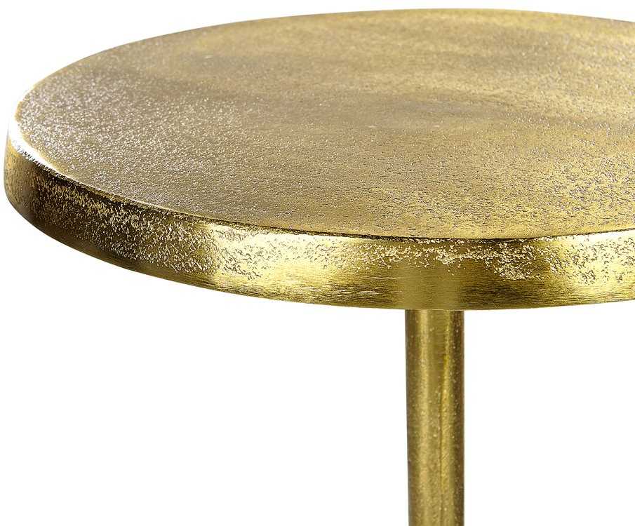 Beliani Šoninis staliukas PANNOUVRE metalinis auksinis