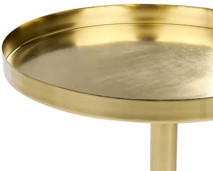 Beliani Šoninis staliukas CAMELO II metalinis baltas