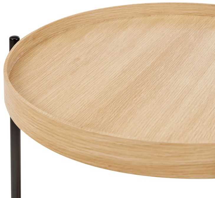 Beliani Pagalbinis staliukas LANDER šviesiai rudas
