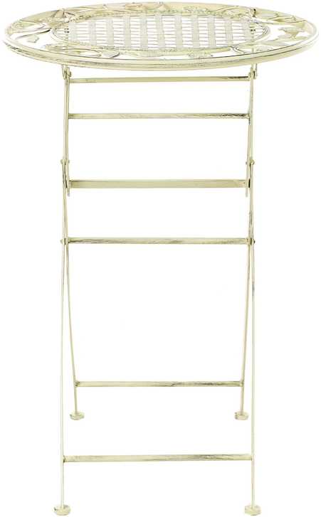 Beliani Sodo baro stalas BIVIO 60 cm 60 cm metalinis šviesiai žalias