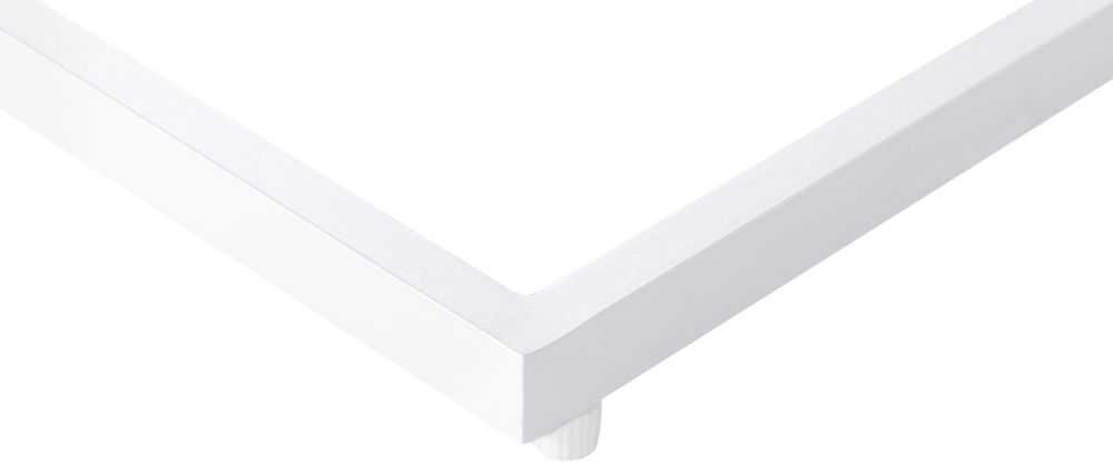 Beliani Sodo staliukas MESSINA 60 cm 35 cm baltas