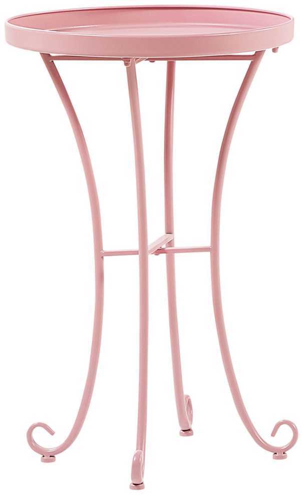 Beliani Sodo staliukas CAVINIA 40 cm rožinis