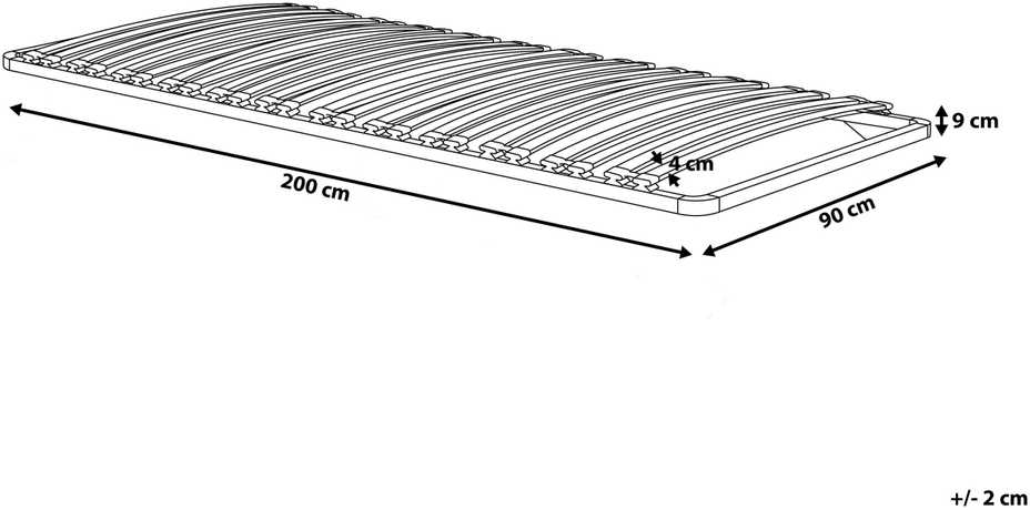 Beliani Lovos grotelės COMBOURG 90 x 200 cm