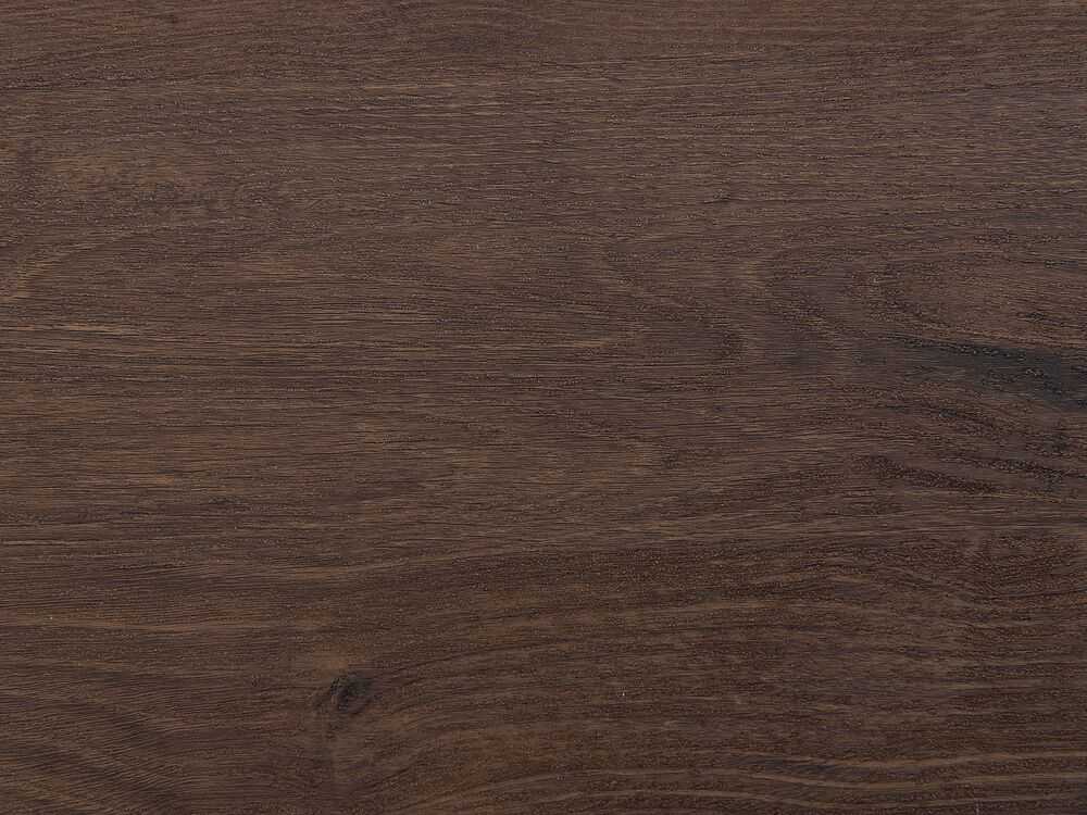 Beliani Valgomojo stalas SPECTRA tamsiai rudas 140 cm 90 cm