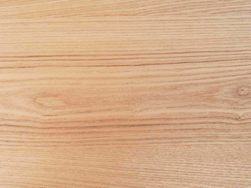 Beliani Valgomojo stalas DELMAS šviesus uosis 160 cm 90 cm