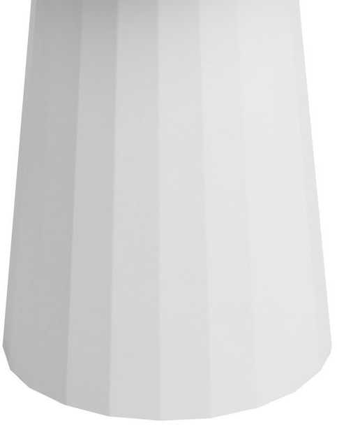 Beliani Valgomojo stalas PLATO baltas 100 cm metalinis